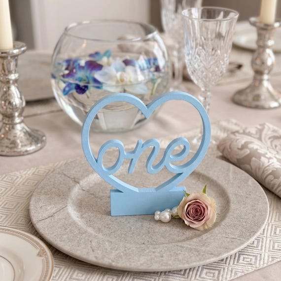 Heart Script Custom Table Numbers