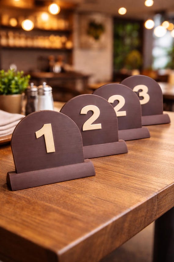 Arched Elegance: Custom Double-Sided Table Numbers, Sustainable Matte Event Signage, Modern Minimalist Wedding Decor, shown in another listing view highlighting visible design details.