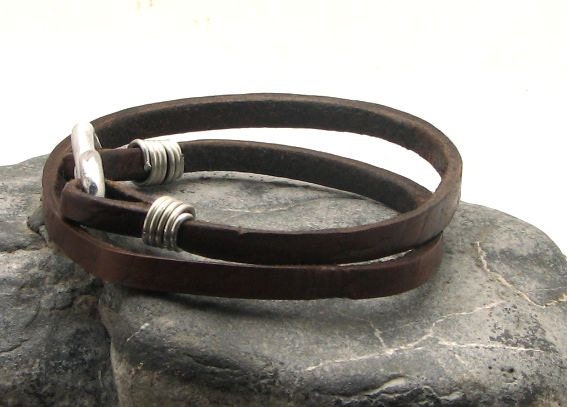 Valentines Gift for Him. Men's Leather Bracelet. Men's - Etsy