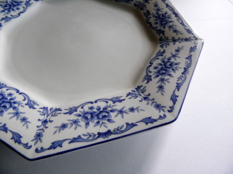 Blue Garden DINNER Plate by Nagoya Shokai Fine China Blue Etsy