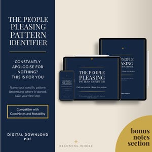 People Pleaser Assessment Women Printable Stop Saying Sorry Fawn Fight Flight Response Quiz Boundary PDF Download Approval Seeking Patterns