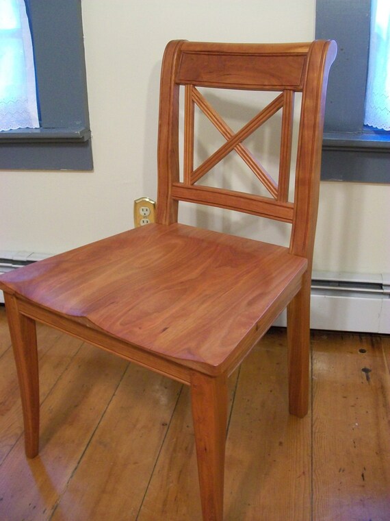 Handmade Wood Dining Chair with Hand Carved Seats Vermont Etsy