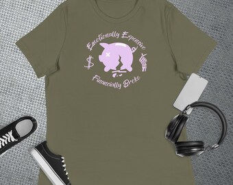 Emotioneel duur, financieel stuk, relaxt T-shirt voor dames