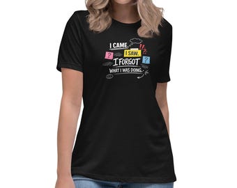 I Came Saw Forgot relaxt katoenen T-shirt voor dames