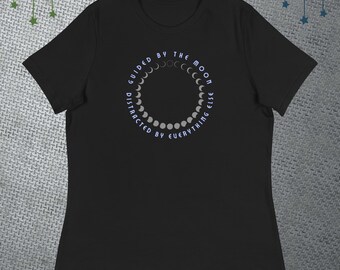 Guided by the Moon ontspannen dames-T-shirt
