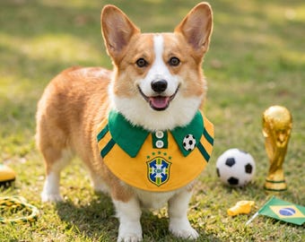 World Cup dog bandana, Football Fan Pet Collar Bib, Sports Fan Pet Gift, Cat Bandana, World Cup Soccer Pet Costume, Pet lover gift