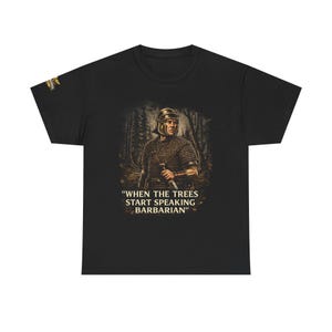Wanneer de bomen barbaars beginnen te spreken | Grafisch shirt Viking Warrior
