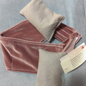 TMJ / Jaw Pain Comfort Band with Rice Heating/ Cold Packs, Oral Surgery, Wisdom Teeth, Arthritis, Velvet,