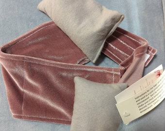 TMJ / Jaw Pain Comfort Band with Rice Heating/ Cold Packs, Oral Surgery, Wisdom Teeth, Arthritis, Velvet,