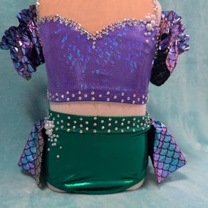 Mermaid Dance Costume, Custom Dance Costume,