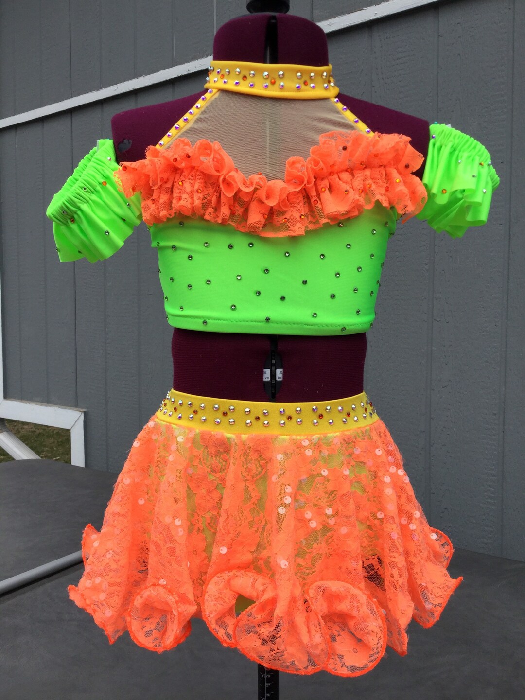 2 Piece Dance Costume Child Medium Salsa, Jazz / Musical Theatre