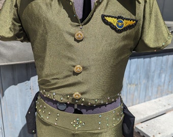 Custom Costume, Child Dance Costume, Military Costume,