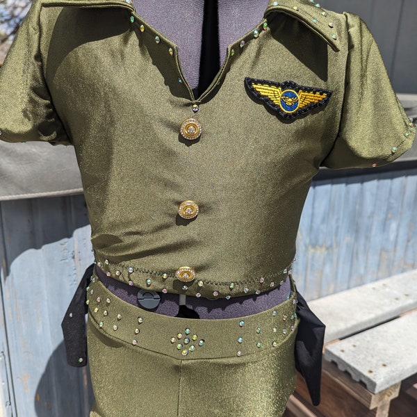 Custom Costume, Child Dance Costume, Military Costume,