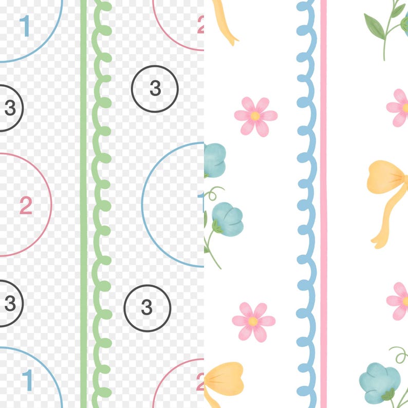 Editable Procreate Pattern Template, Swirly Lines Seamless Pattern Guide, Surface Pattern Design, Pattern Maker Tool image 2