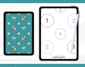 Seamless Pattern Template for Procreate, Repeat Pattern Layout PNG, Pattern Maker Tool, Ideal for 3 Elements, Surface Pattern Design