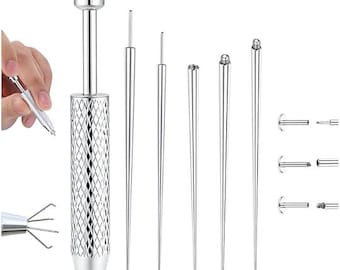 Piercing Taper Insertion Tool Set for Flat Back Earrings | Stainless Steel Jewelry Change Kit for Ear, Nose, Lip & Body Piercings