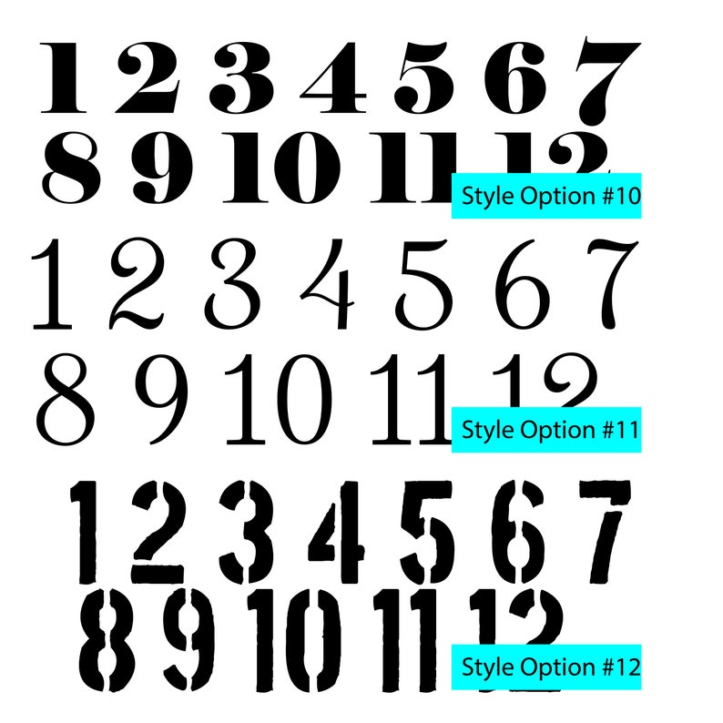 3 Vinyl Numbers 132. Adhesive vinyl for classrooms Etsy