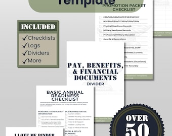 Editable “I Love Me” Binder for Servicemembers | Military Career Records | Promotion Ready Canva Template