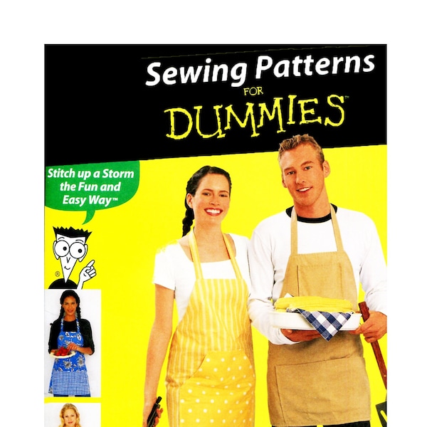 Unisex Aprons Pattern 4-Styles Simplicity 9565 Sewing Pattern Easy Beginner Project One Size