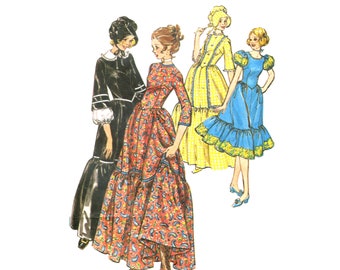 70s Pioneer Dress Sewing Pattern: Butterick 4585 Size 10