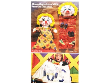 Reproduction Clown Laundry or Pyjama Bag Sewing Pattern 2223 