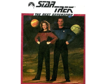 Simplicity 939 Star Trek The Next Generation Costume Vintage Sewing Pattern Size 34 - 44 UNCUT