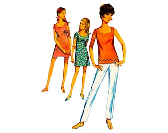 Vintage 1960s Mini Dress Sewing Pattern: Simplicity 7702 Vintage Style