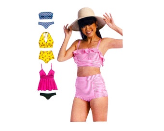 McCall&#39;s 7168 Swimsuit Sewing Pattern: Mix & Match, UNCUT