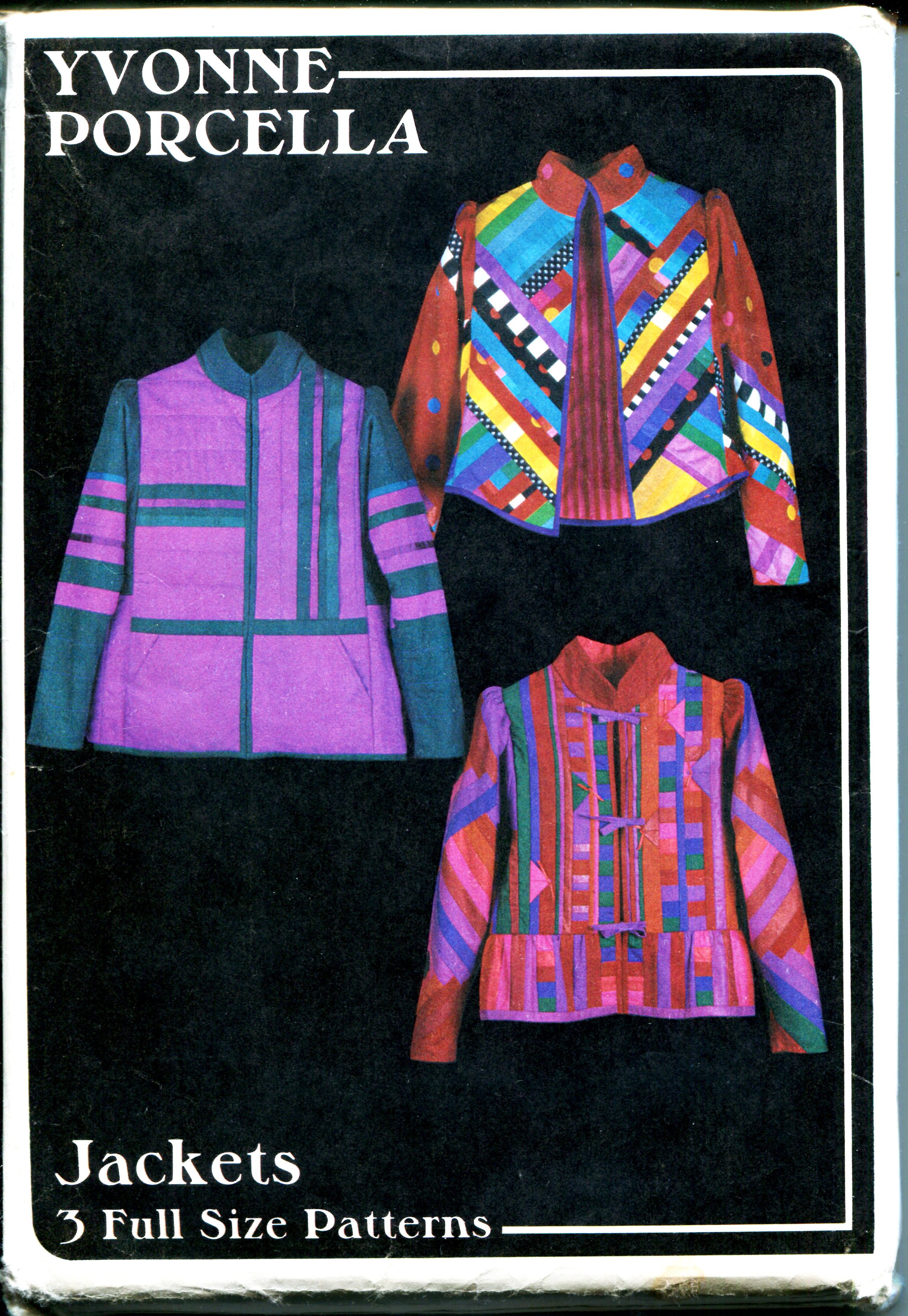 80s Pieced Jackets Pattern Yvonne Porcella Vintage Sewing