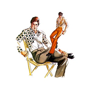 70s Kwik Sew Men&#39;s Dress Pants Sewing Pattern - Size 36-40 UNCUT