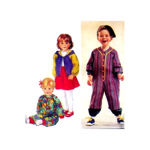 90s Toddler Romper Sewing Pattern: Simplicity 8758, Sizes 1-4 (UNCUT)