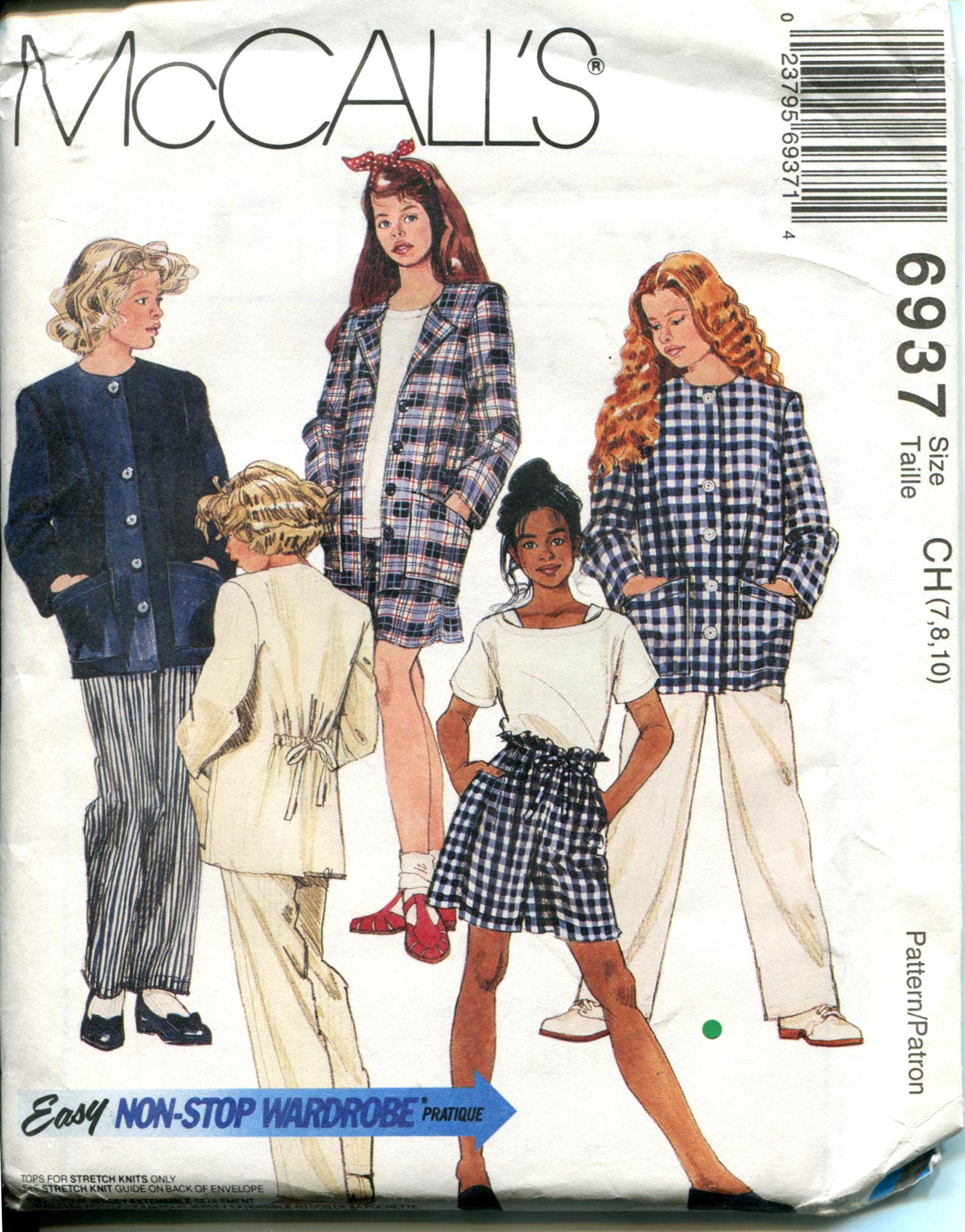 Mccalls Stuff by Hillary Duff Pattern M5376 Girls Jacket, Top