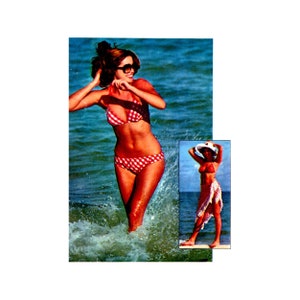 70s Simplicity 6921 Reversible Bikini Vintage Sewing Pattern Size 6