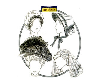 Butterick 4210 Misses' Historical Period Hats Making History Sewing Pattern UNCUT
