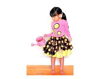 Modkid Julia Full Skirt Sewing Pattern Twirl Skirt Sizes 2T - 7 Customizable UNCUT