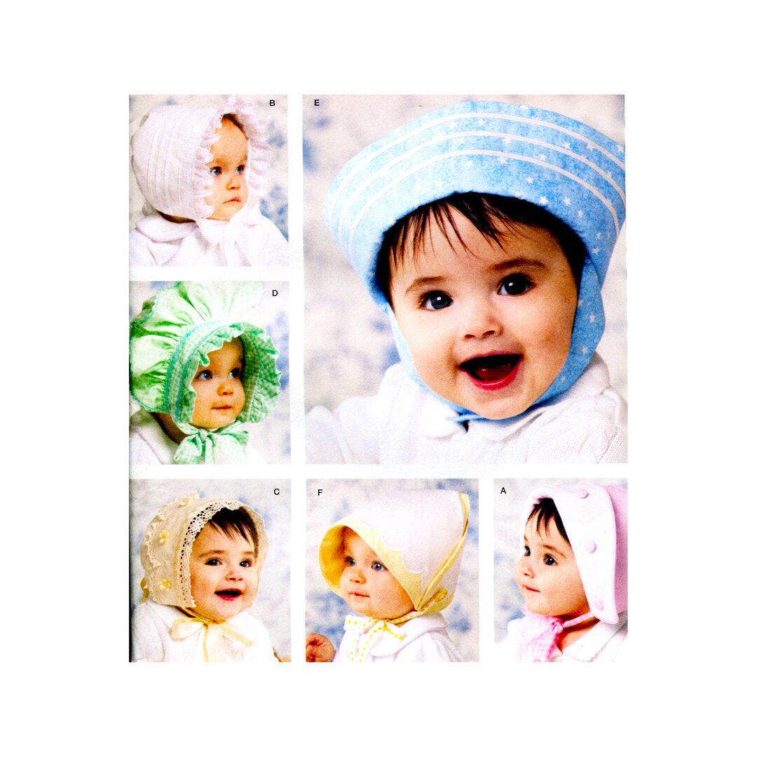 Simplicity 3840 Baby Girl Hats and Bonnets Sewing Pattern UNCUT - Etsy