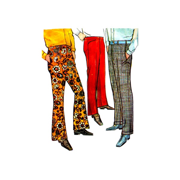 Mens Bell Bottoms Etsy