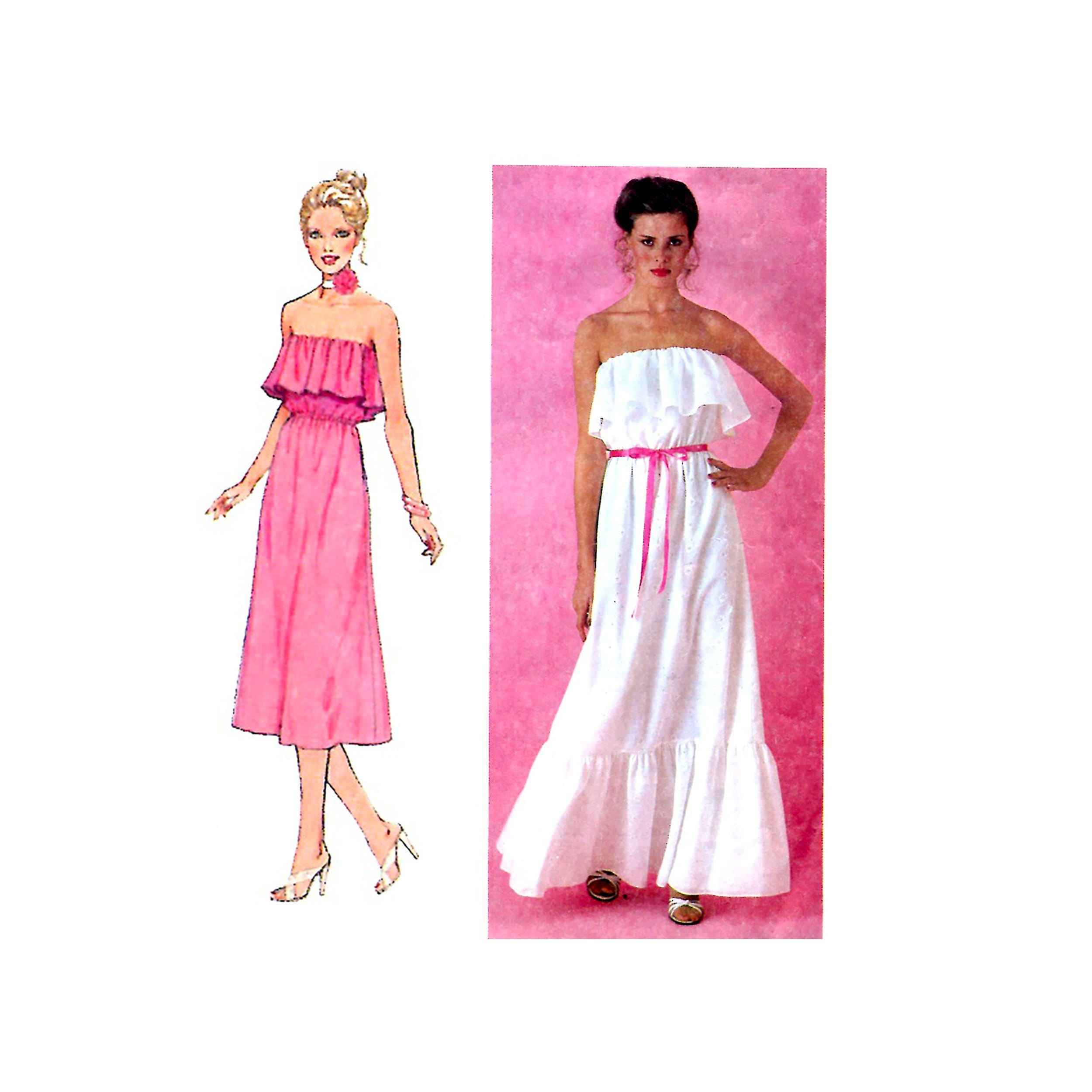 Strapless Dress Sewing Pattern