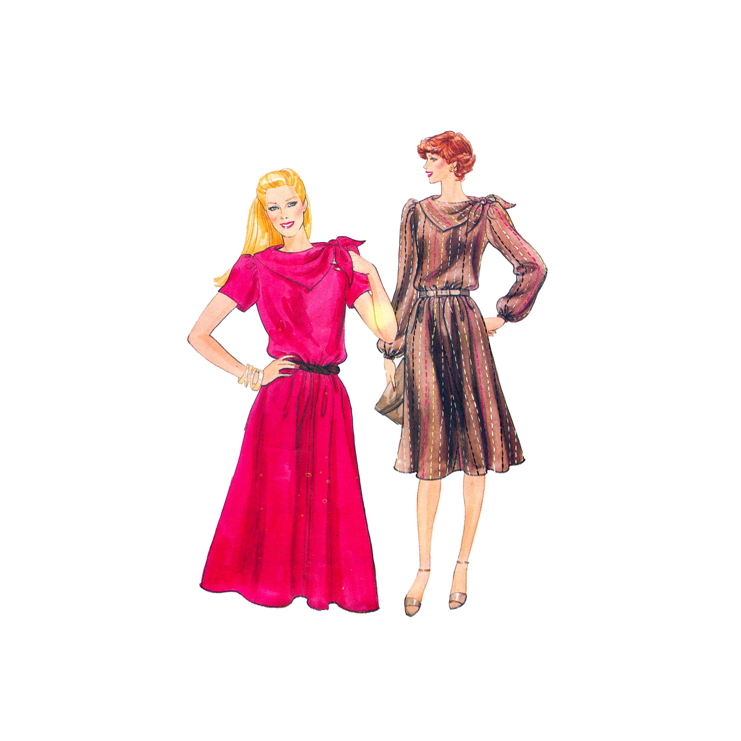 Vintage 90s Dress Sewing Pattern: Butterick 4044, Size 12-16 - Etsy