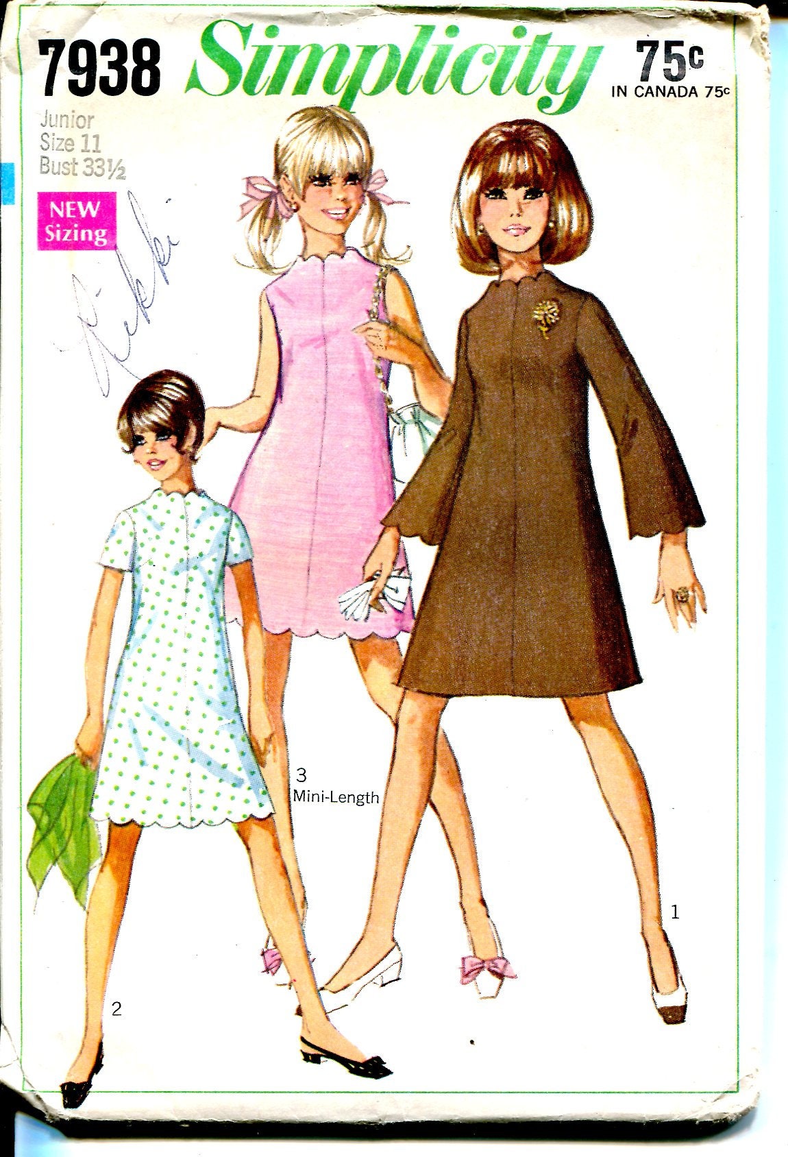 vintage an・an no.31 vintage an・an no.31 9138 Simplicity 70's Vintage Misses