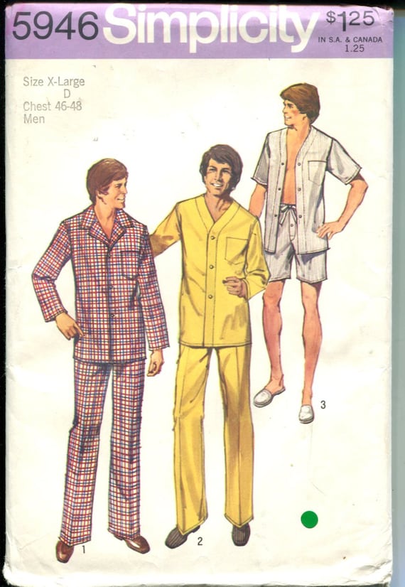 70〜80s Vintage Dreiklang Pajamas Stripe Vintage Dreiklang Striped Patterned Pajama Set Mens Size UK
