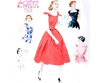Rockabilly Butterick 5708 50s Repro Dress Sewing Pattern Sizes 6-14 UNCUT