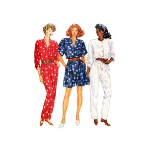 Butterick 3508 Misses&#39; Jumpsuit 2 Lengths Vintage Sewing Pattern Size 8-12