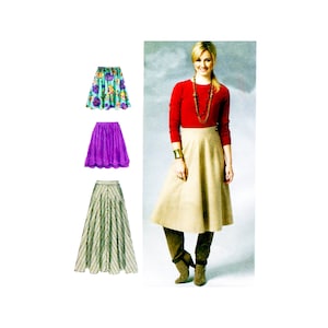 McCall&#39;s 6438 Misses&#39; A-Line Skirts 3 Lengths Sewing Pattern Size 14-20  UNCUT