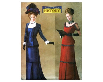 Butterick 4212 Victorian Costume Making History Vintage Sewing Pattern Size 18-22 UNCUT