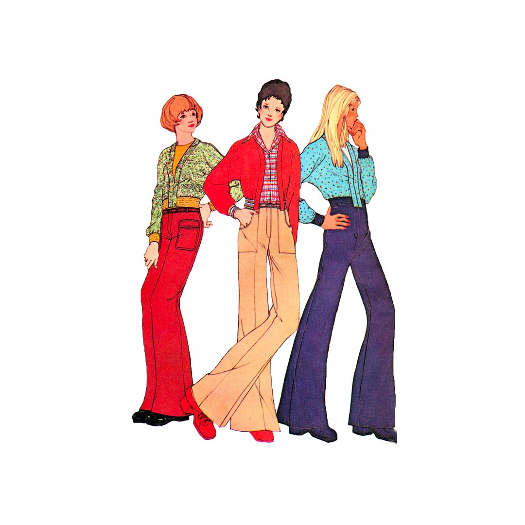 1970s Mccall's 3763/3764wide Leg Pants & Jacket Sewing Pattern UNCUT - Etsy