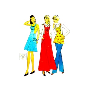70s Jumper Sewing Pattern: Simplicity 7098 Misses Size 10