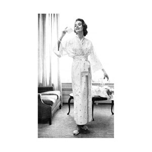 50s Kimono Robe Obi PDF Sewing Tutorial Women Men Children PDF Instant Download