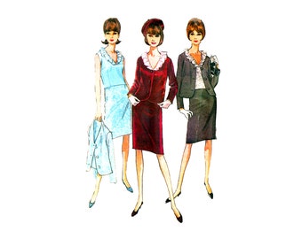 60s Misses Dinner/Evening Suit Pattern McCall's 8034 Vintage Sewing Pattern Size 12 Bust 32