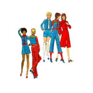 70s Butterick 6509 Sewing Pattern: Jacket, Skirt, Pants, Shorts - Bust 34